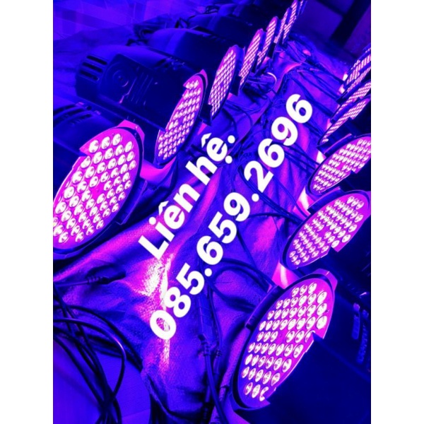 Đèn sân khấu, par led 54 full màu