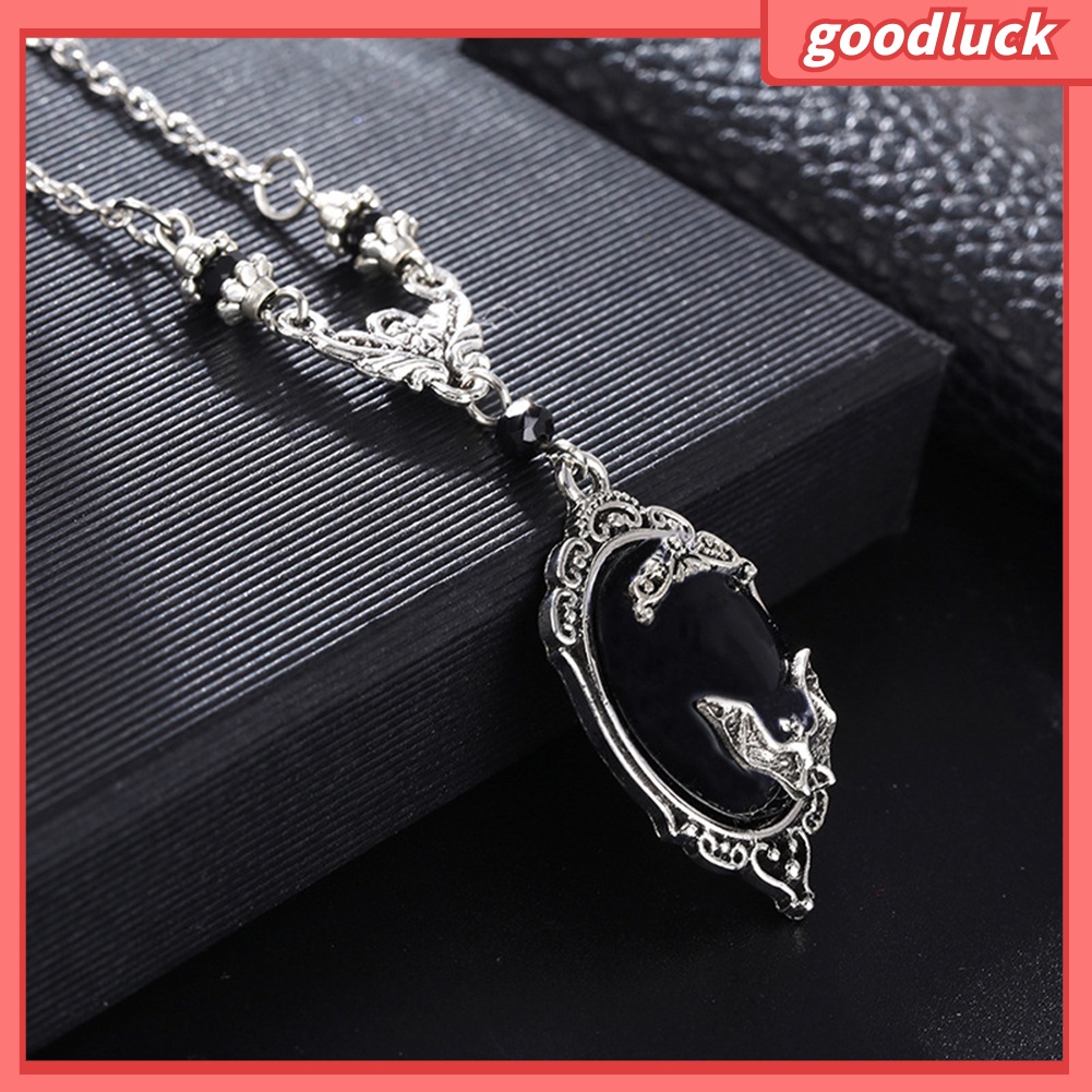 ps/Unisex Bat Beads Faux Gemstone Pendant Necklace Finger Ring Earrings Jewelry