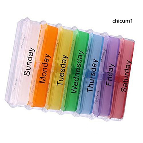 Hộp Chia Thuốc 7 Ngày Tiện Lợi Cho Du Lịch