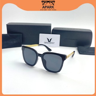Kính mát FULL BOX  thời trang nam nữ , Kính mắt GM South side dáng vuông gọng kim loại AP24