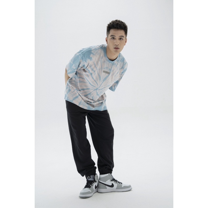 Áo Thun BOO Unisex Dáng Oversized Vải Tie Dye Họa Tiết Hippy Logo BOOLAAB