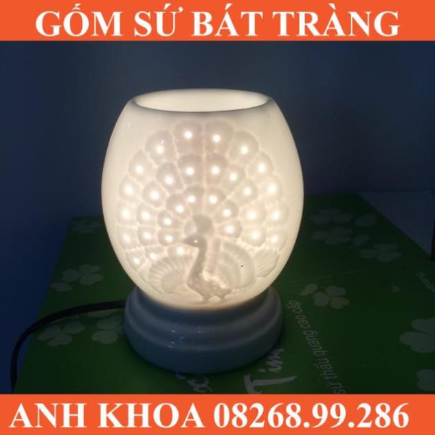 Đèn xông tinh dầu - Gốm sứ Bát Tràng Anh Khoa