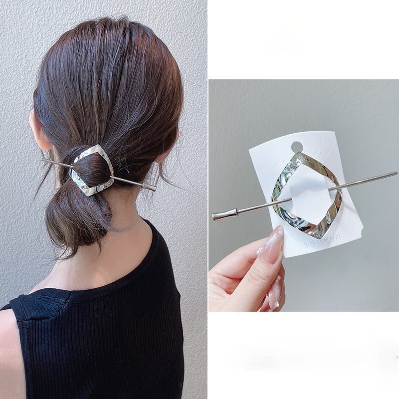 Kẹp Tóc Kim Loại Đơn Giản Thời Trang Nhiều Kiểu Dáng Tùy Chọn Cho Nữ