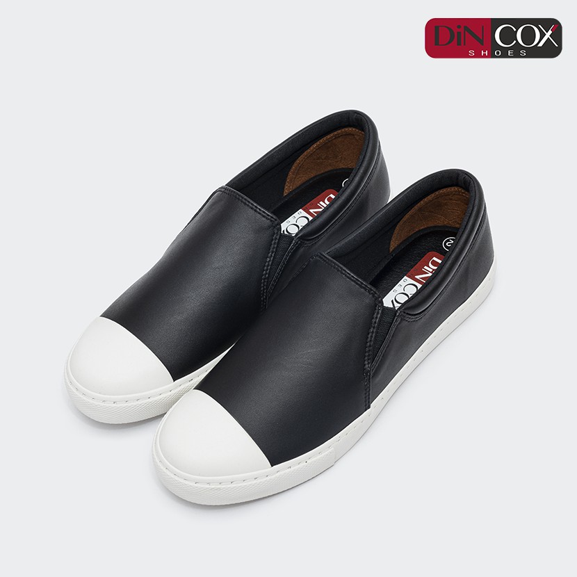 Giày Lười Da Nam  DINCOX Sneaker C21 Black Sang Trọng Lịch Lãm
