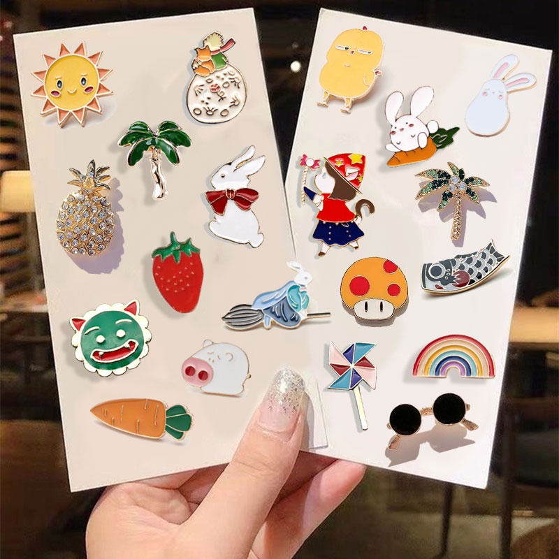 Ghim Cài Áo Hình Động Vật Dễ Thương