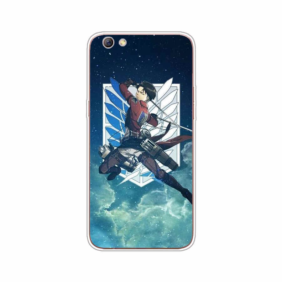 Ốp silicon Tpu Mềm In Hình Attack On Titan Cho Oppo Realme C1 / C2 / 2 Pro / A53 / 2015 / 2020 / R9S