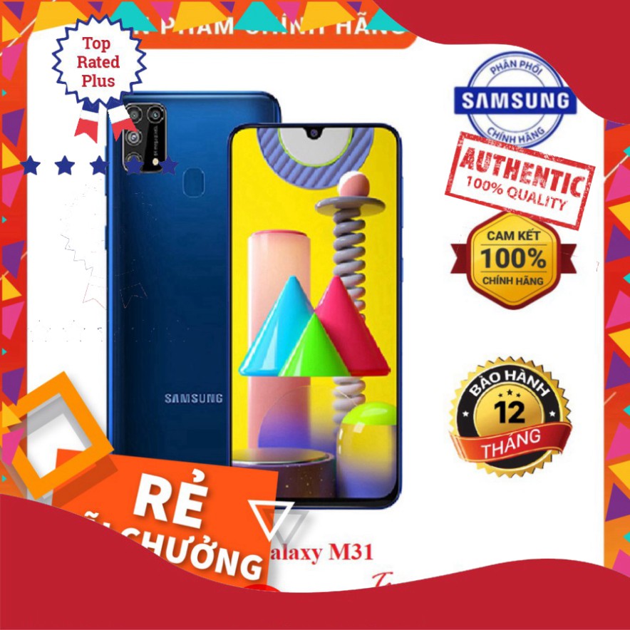 [ BẢO HÀNH 12 THÁNG ] Điện thoại Samsung Galaxy M31 - Hàng Chính Hãng Mới Nguyên Seal