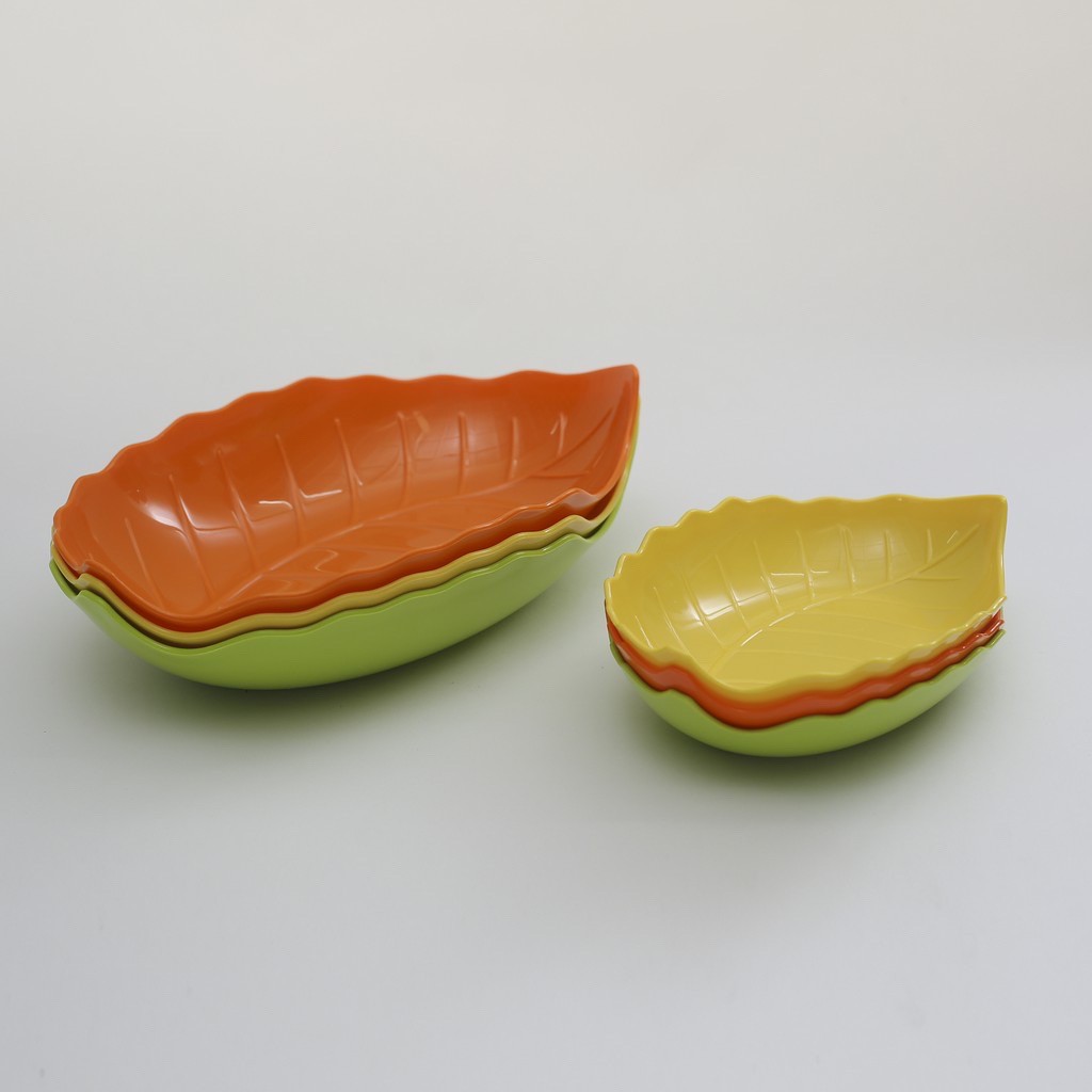 [Rẻ Vô Địch] Đĩa lá nhựa hình chiếc lá nhiều màu sắc Việt Nhật - MS1241