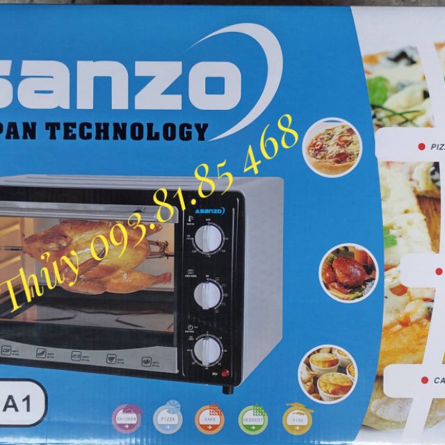 [ELHAT10 giảm tối đa 150K] Lò nướng điện ASANZO.EV- 35A1