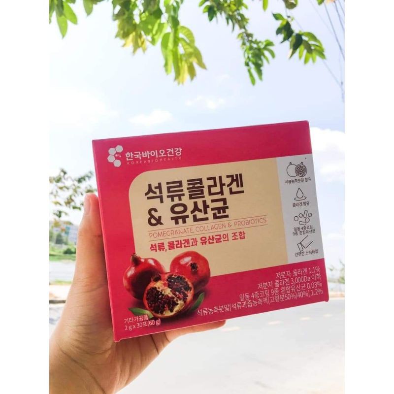 Collagen lựu đỏ Hàn Quốc bio cell tiện dụng