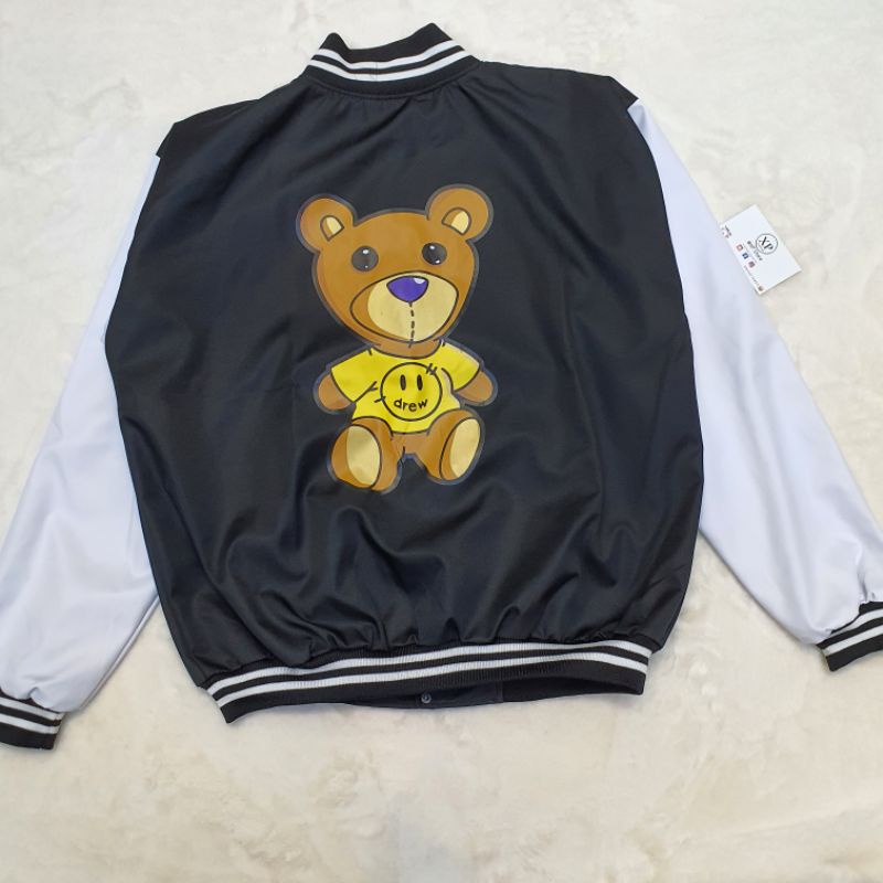 XPstore Áo Khoác dù bomber unisex Nam Nữ DREW GẤU (Ảnh thật)