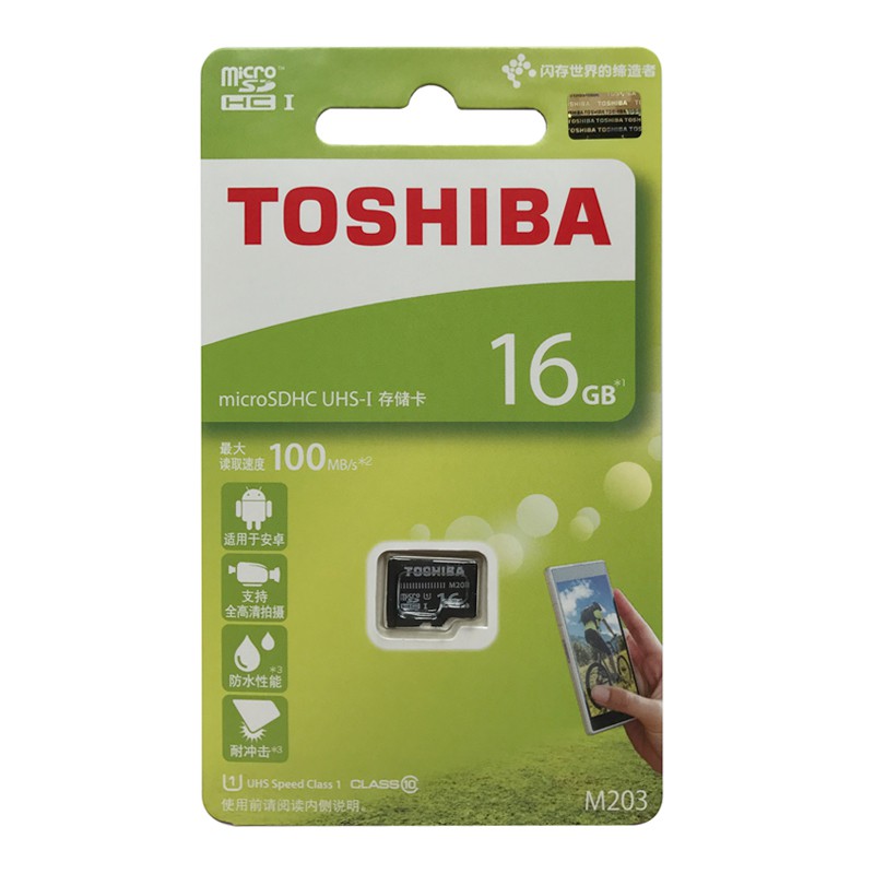 Thẻ nhớ micro SD toshiba 16GB M203 SDHC 100Mb/s