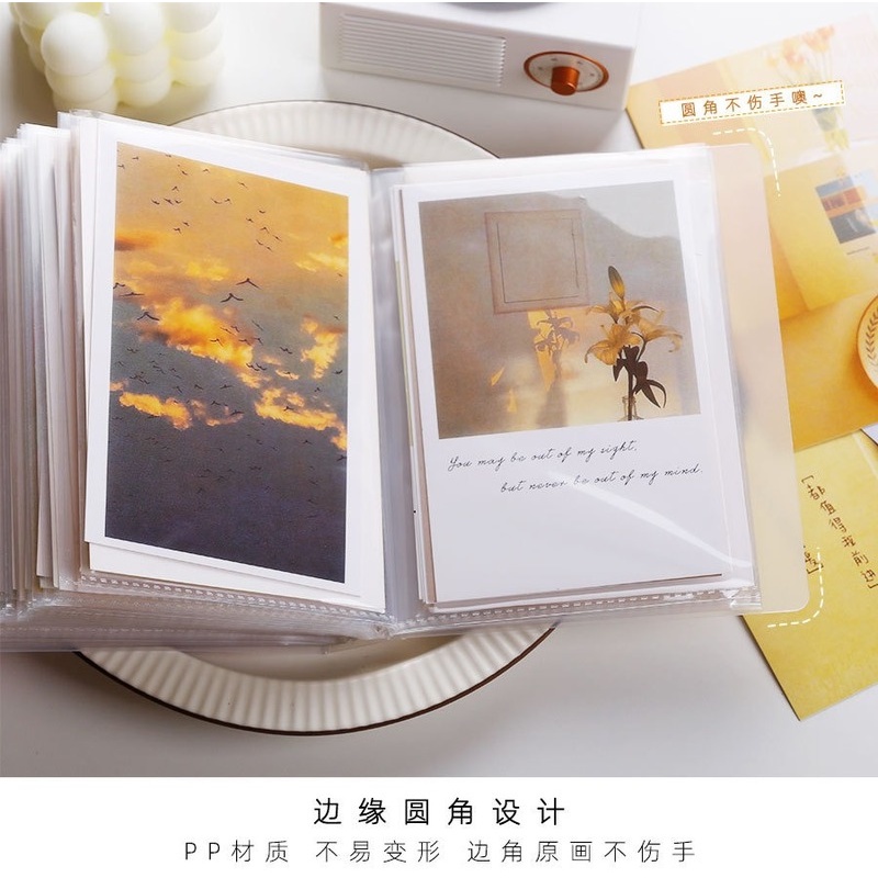 Sổ album đựng hình dán chứa được 40 tấm khổ A6 kích thước lớn