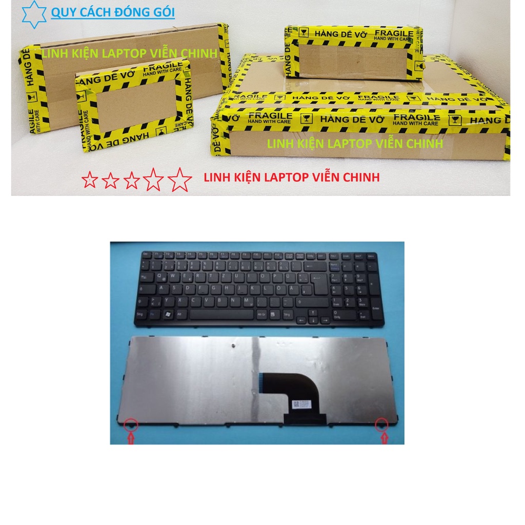 Bàn phím laptop Sony Vaio SVE15 SVE151 – SVE15 ĐEN