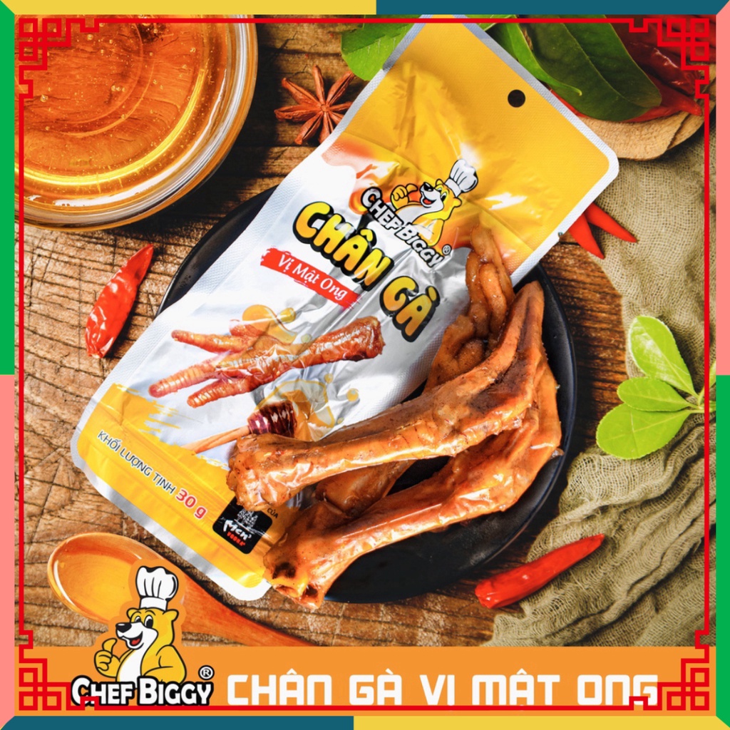 1 Bịch Chân Gà CHEF BIGGY Vị Cay, Vị Mật Ong, Mix Vị