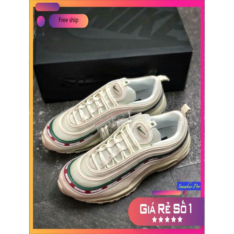 Giày thể thao sneaker AIR MAX 97 trắng cho cả nam và nữ siêu đẹp giảm giá 20 % CHÀO HÈ 2021 !!! _