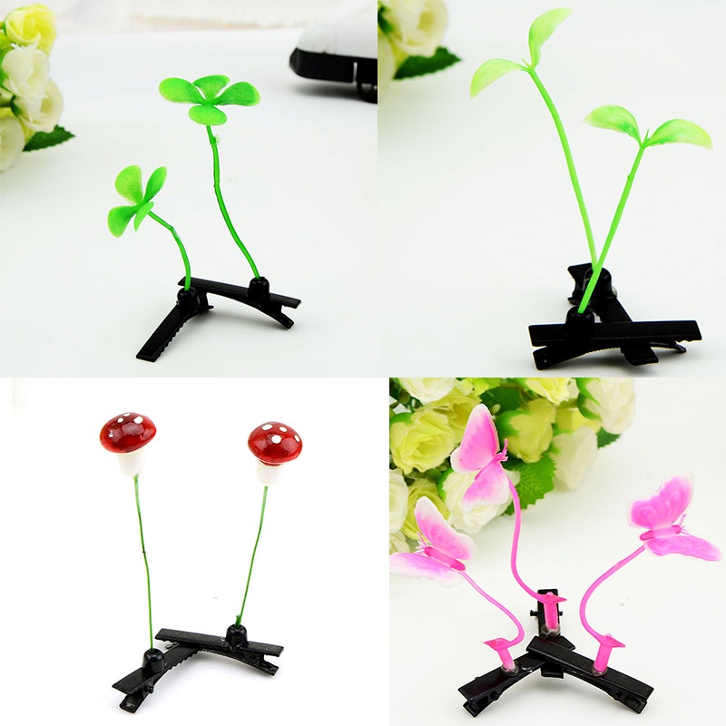 Rér●Kẹp Tóc Hình Cây Mầm Non Dễ Thương Cho Bé