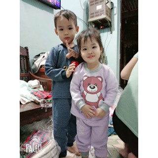 bộ nỉ bông cho bé