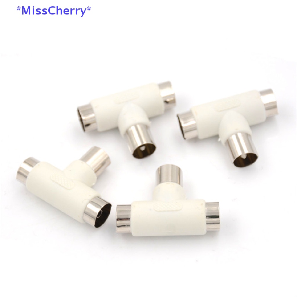 Bộ 4 Đầu Nối Ăng Ten Đồng Trục Và Tivi Hình Chữ Y Mới