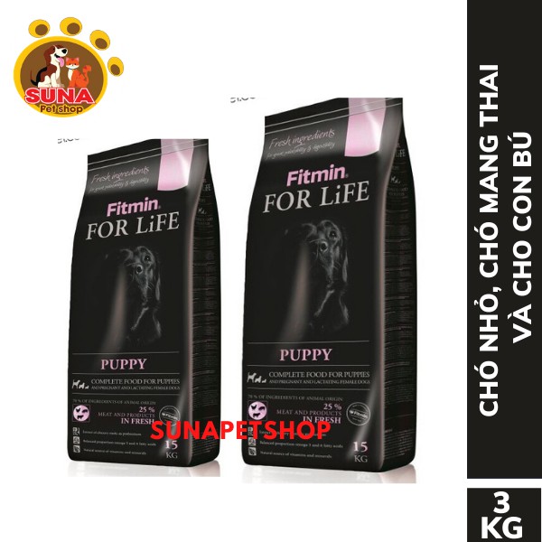 Thức ăn hạt Fitmin For Life Puppy 3KG