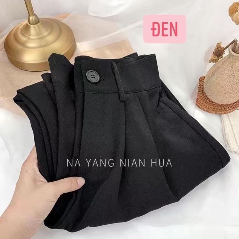 Quần vải ống rộng cho nữ hàng quảng châu
