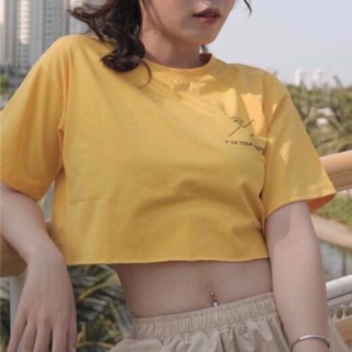 Croptop tay lỡ in hình ☀️
