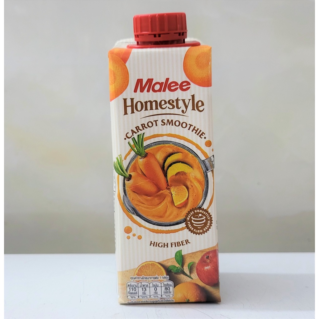 [Hộp nhỏ 250ml] NƯỚC CÀ RỐT VỚI HỖN HỢP RAU CỦ, TRÁI CÂY (eat clean) [Thailand] MALEE Homestyle Carrot Smoothie (ttdt)