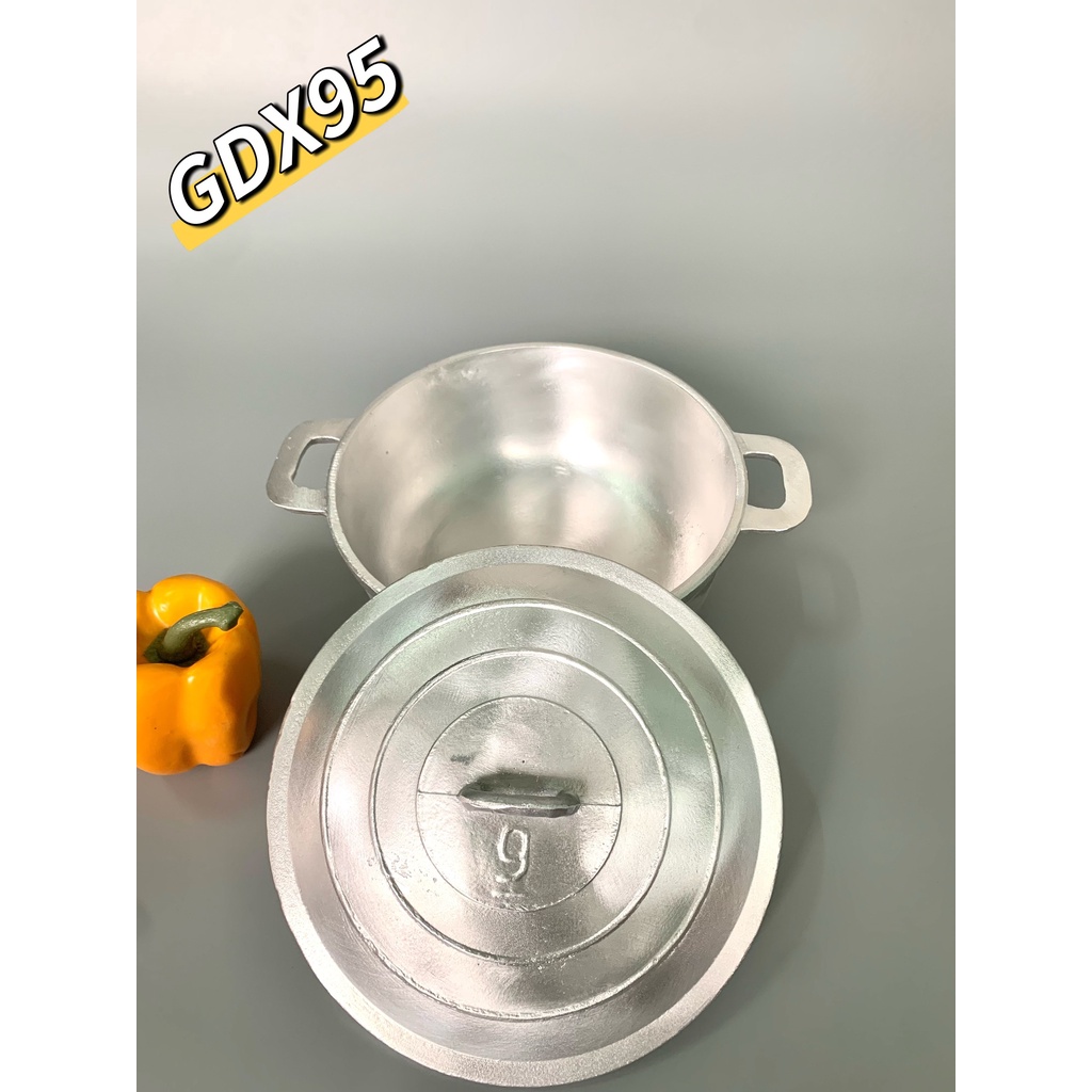 Nồi gang đúc siêu dầy siêu bóng đẹp kho cá nấu cơm siêu ngon