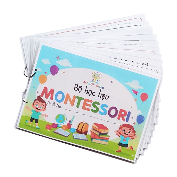 Monsi Edu Học liệu montessori tổng hợp 19 chủ đề Matching Book F18MM