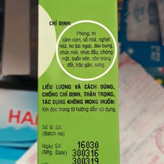 Dầu khuynh diệp opc