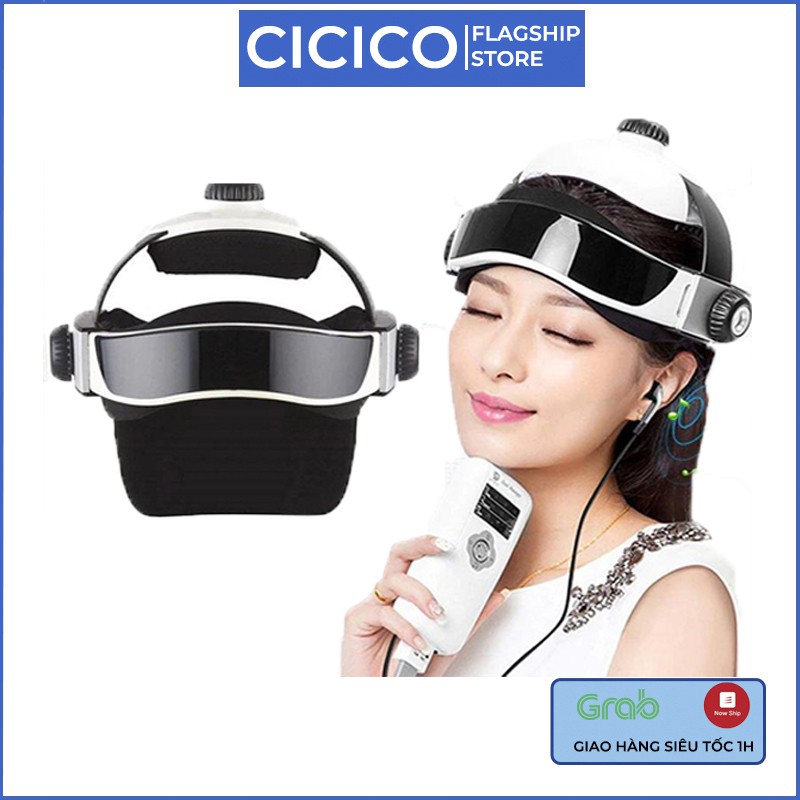 Máy massage đầu đa năng Cicico Head Massage máy mastxa tri liệu khí nén 3 chế độ kèm nhạc thư giãn