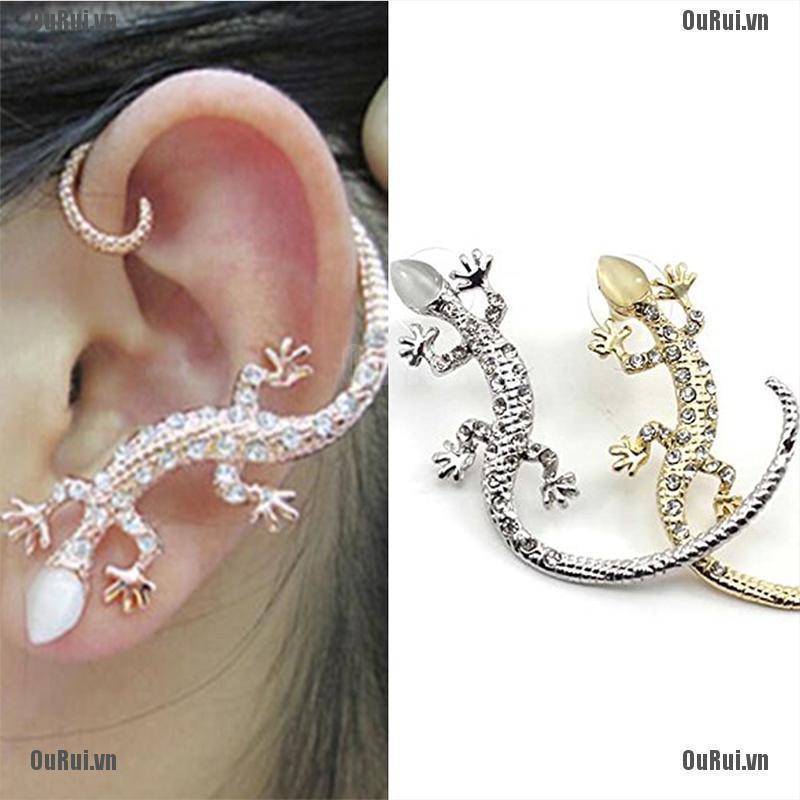 Bông Tai Đính Đá Pha Lê Thời Trang Dành Cho Nữ