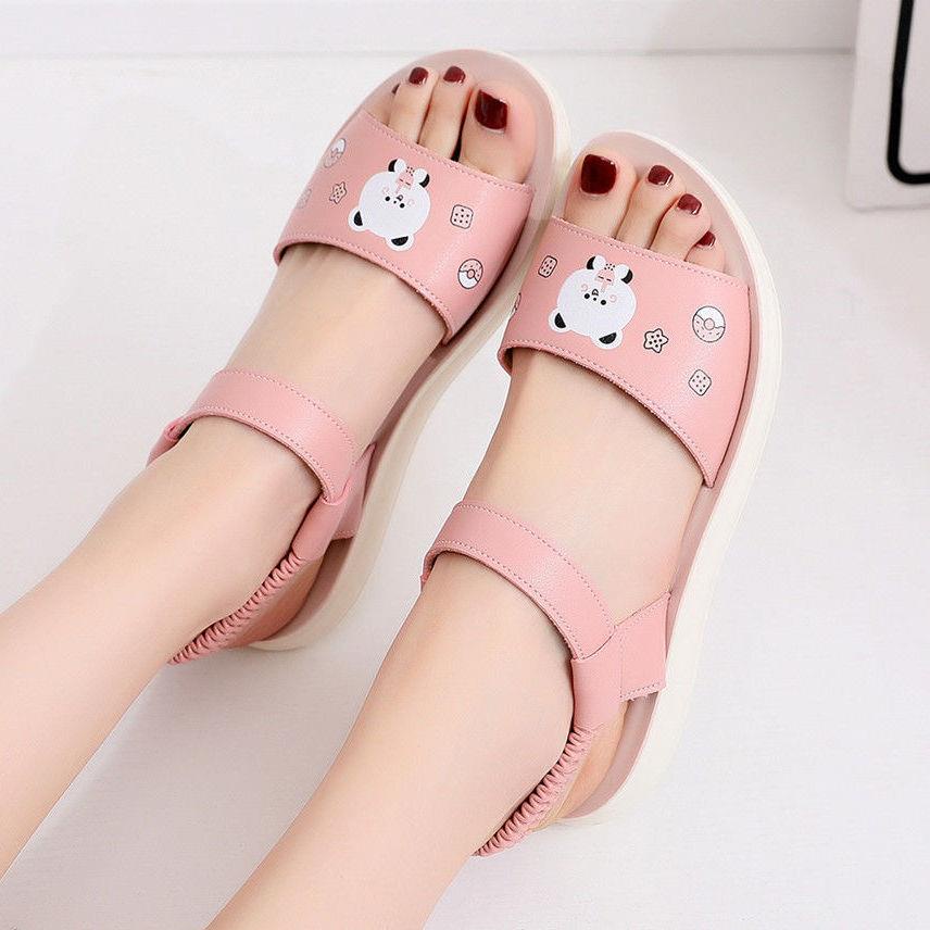Xăng đan Đế Bệt Chống Trượt Chống Thấm Nước Phong Cách Hàn Quốc Thời Trang Mùa Hè Dành Cho Bé Gái 8 9 10 11 13 15 Tuổi