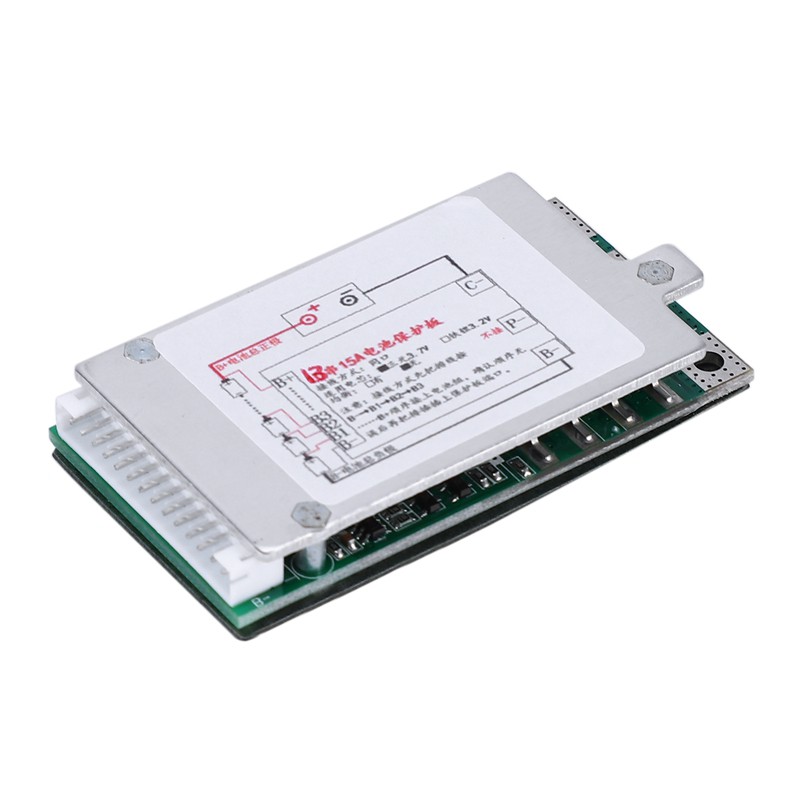 Bảng mạch pin Li-on 13S 48V 15A BMS PCB kèm bộ tản nhiệt