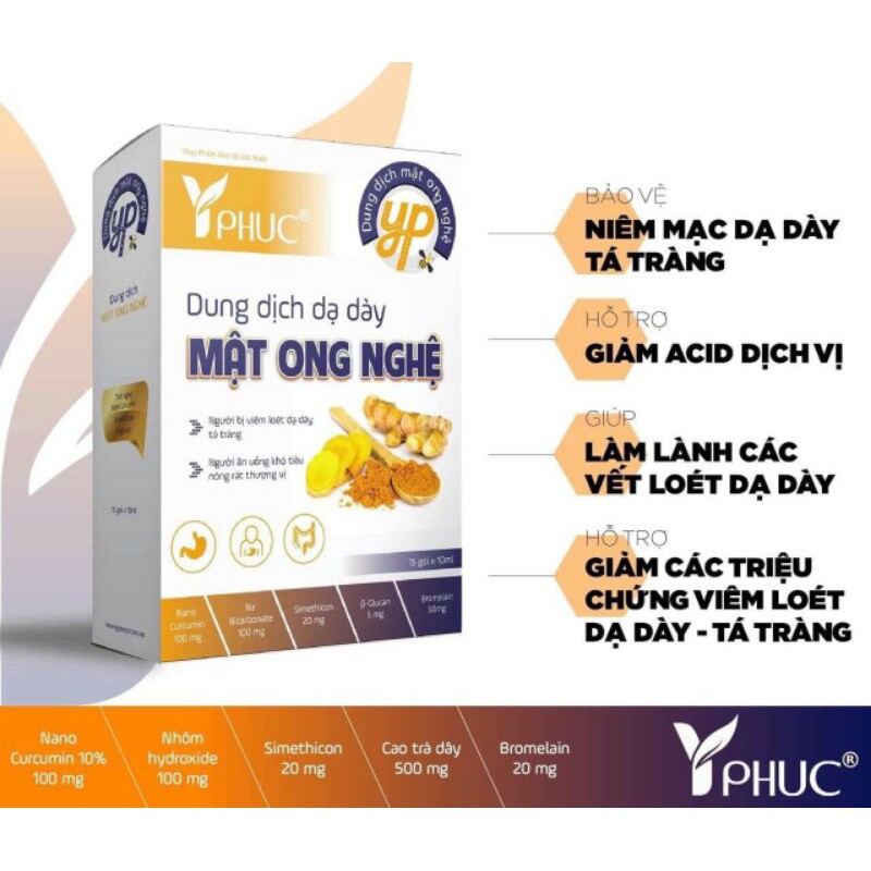 Mật Ong Nghệ Y Phúc  ⚡ CAM KẾT CHẤT LƯỢNG ⚡Dành cho người  bị  dạ dày tá tràng