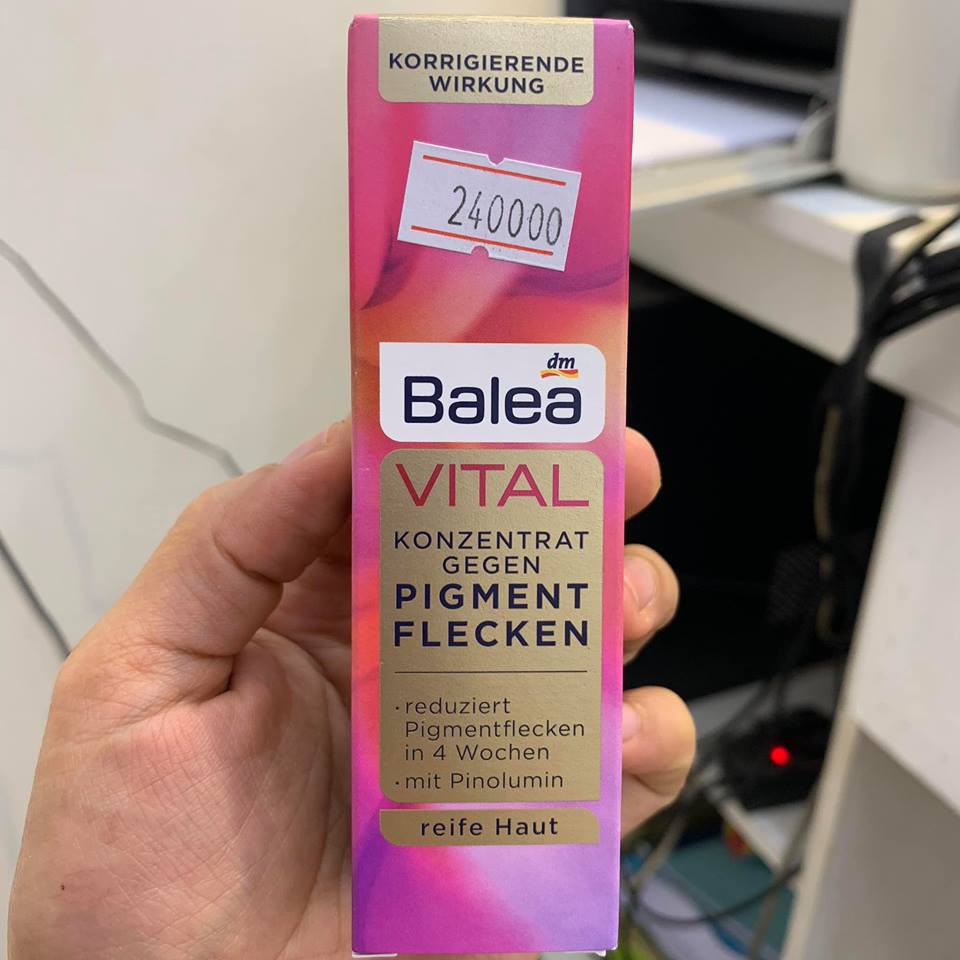 (Gm Store) Kem mờ nám tàn nhang Balea Balea Serum VITAL Konzentrat gegen Pigmentflecken , 20ml