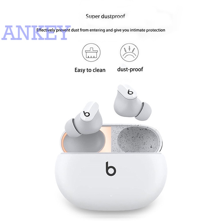 Beats Studio Buds Miếng dán bảo vệ hộp sạc tai nghe chống bụi bằng kim loại dành cho