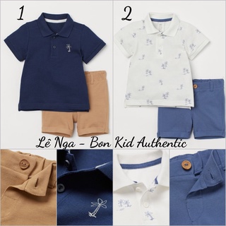 Set bộ po.lo hm china/uk chính hãng sz từ 4-6m đến 2-3y