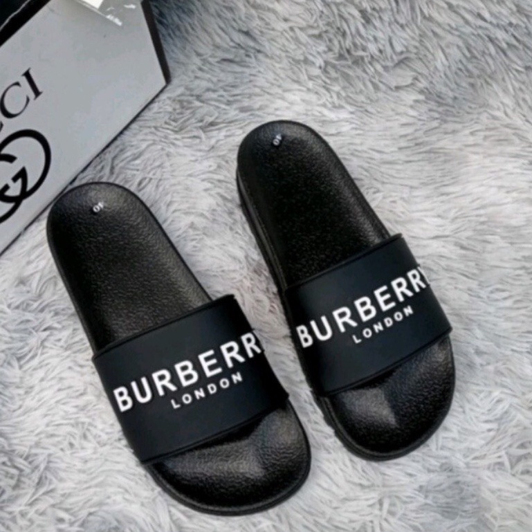 Dép Burberry Nam Nữ Quai Cao Su Hàng Đẹp Đế Nhẹ Hot Trend