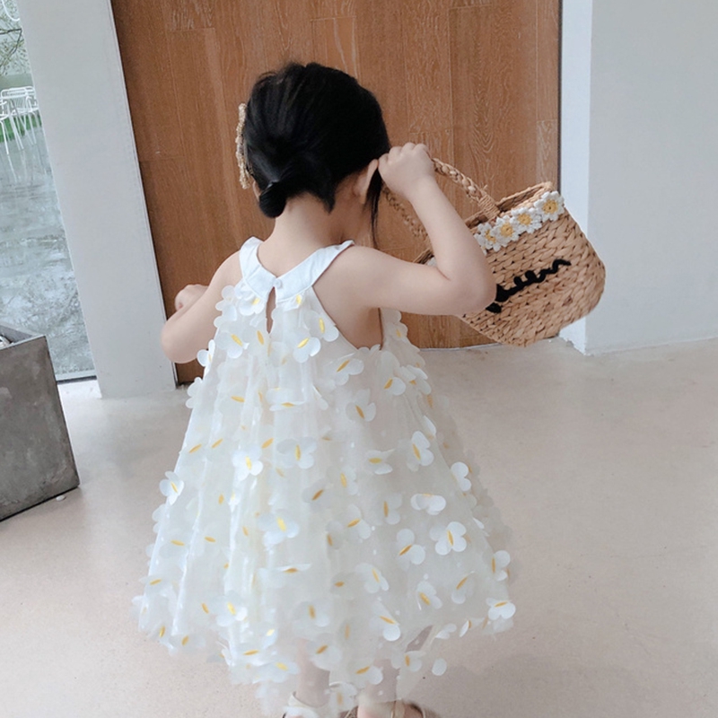 Đầm Bé Gái Công Chúa Phối Hoa Cho Bé Gái