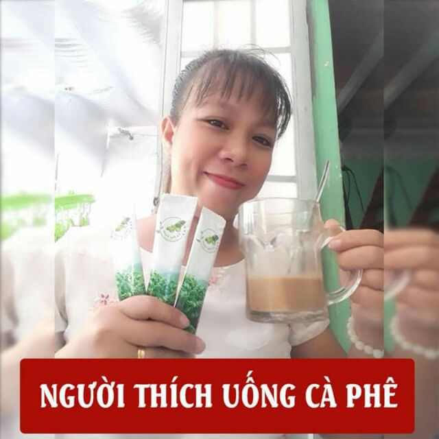 Càphê xanh giảm mỡ 10 gói - Cafe xanh kháng mỡ