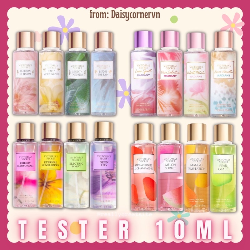 [10ml_Link 2] Xịt thơm Body mist Victoria’s Secret tester 10ml nhiều mùi 2