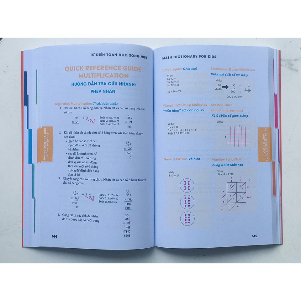 Sách:Từ điển toán song ngữ cho trẻ từ 7 tuổi Math Dictionary For Kids Achau books