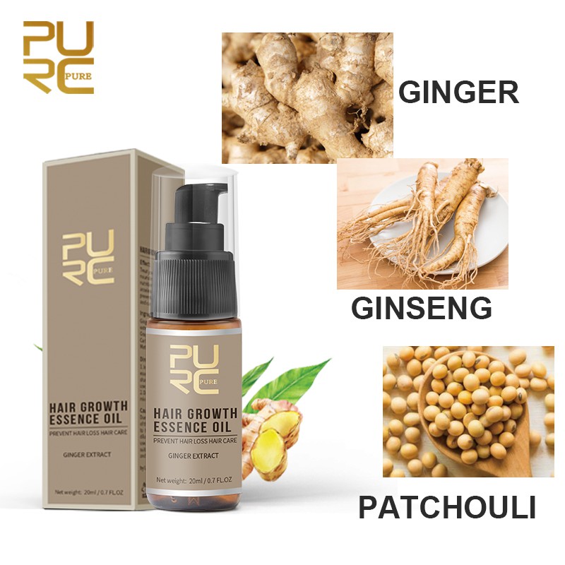 Serum Kích Mọc Tóc PURC Chiết Xuất Gừng Tự Nhiên 20ml