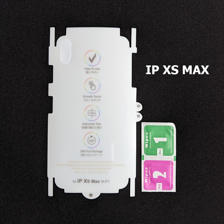 PPF full viền mặt lưng Iphone 11 Pro Max-11 Pro-XS Max (đủ mã Iphone)