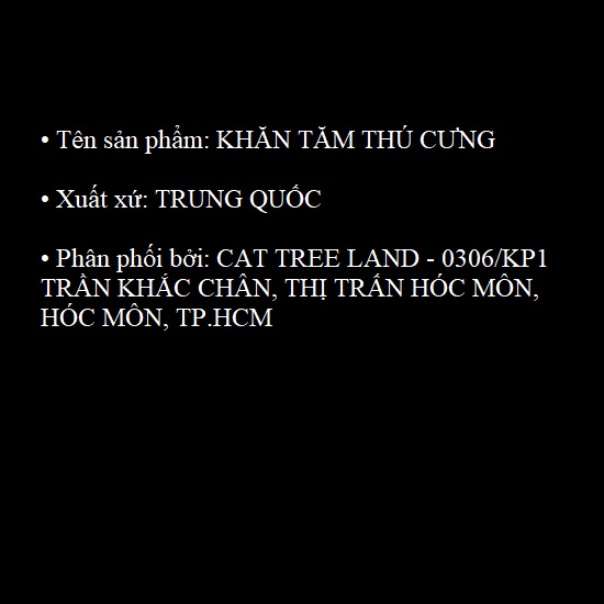[SIZE LỚN - FULLBOX] KHĂN TẮM SIÊU THẤM HÚT KHÔ NHANH CHO CHÓ MÈO