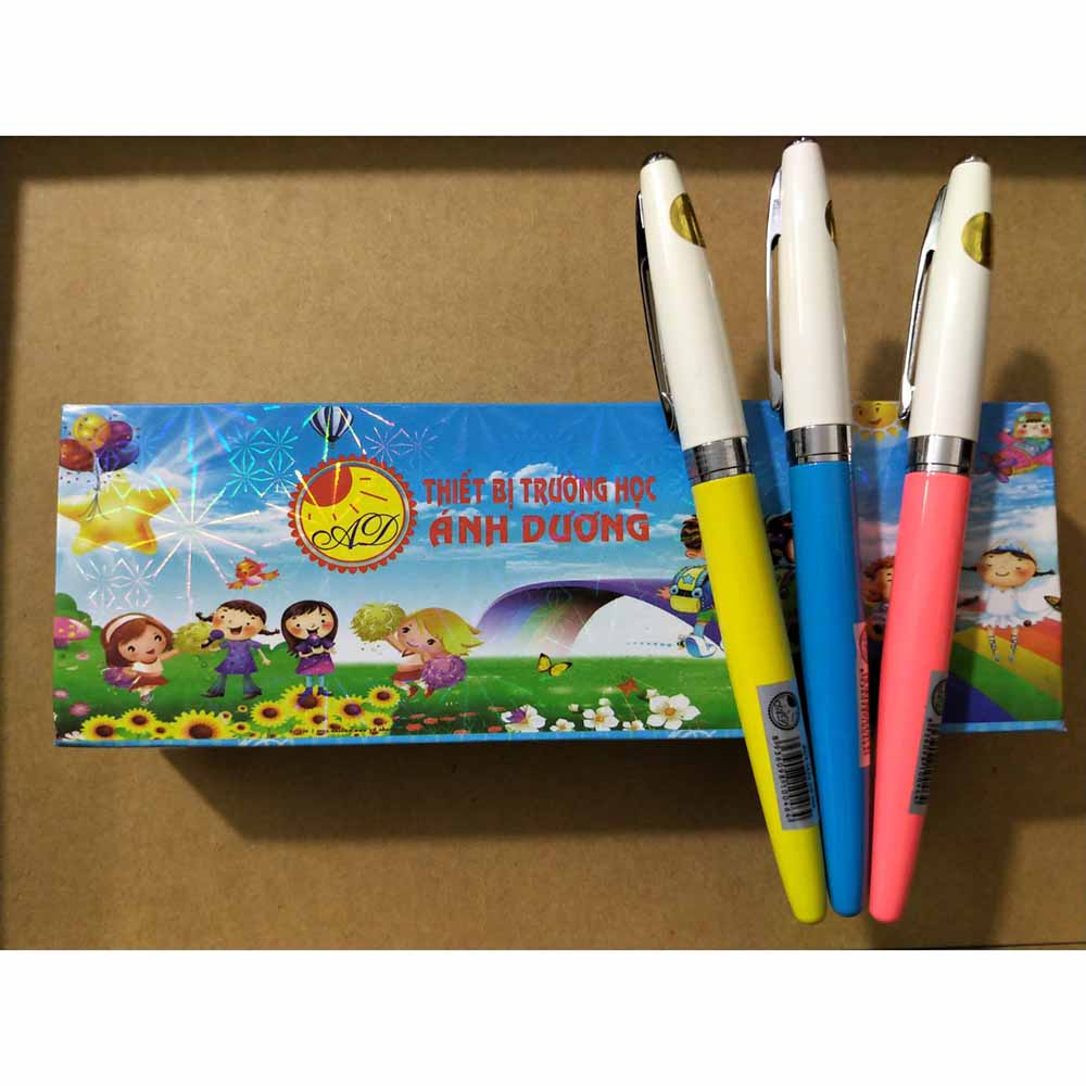 Bút máy/Bút mài Ánh Dương AD046 - DKVPP.Store ngòi mài 2 màu, Bút máy viết chữ đẹp nét thanh đậm