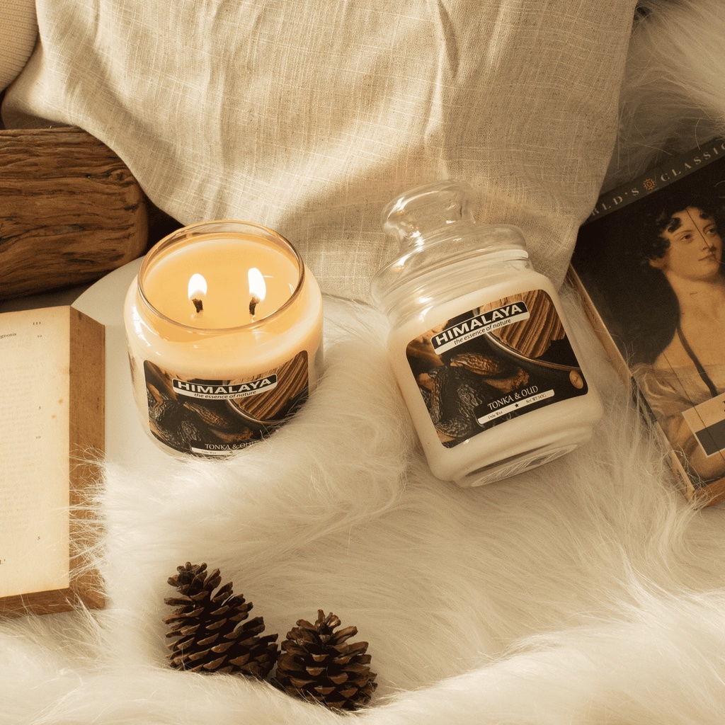 Nến thơm Himalaya hương Tonka &amp; Oud 140g/343g/545g