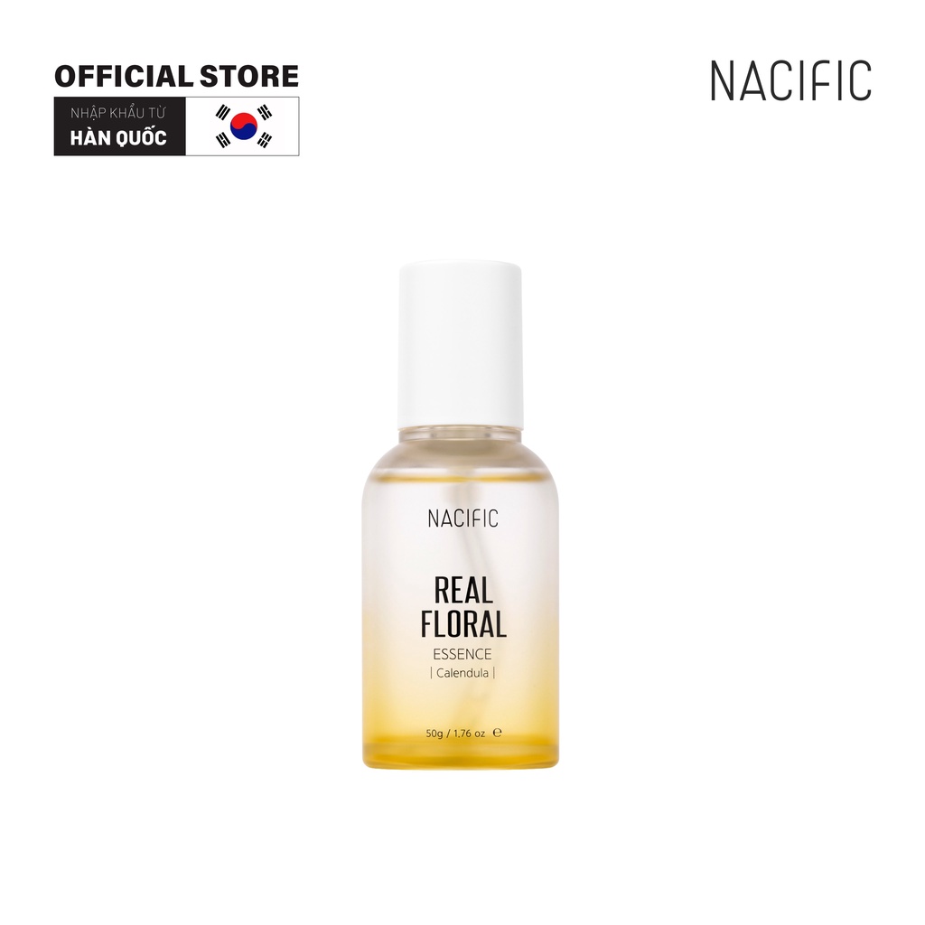 Tinh chất dưỡng ẩm làm dịu da ngăn ngừa mụn Nacific Real Floral Essence Calendula 50ml