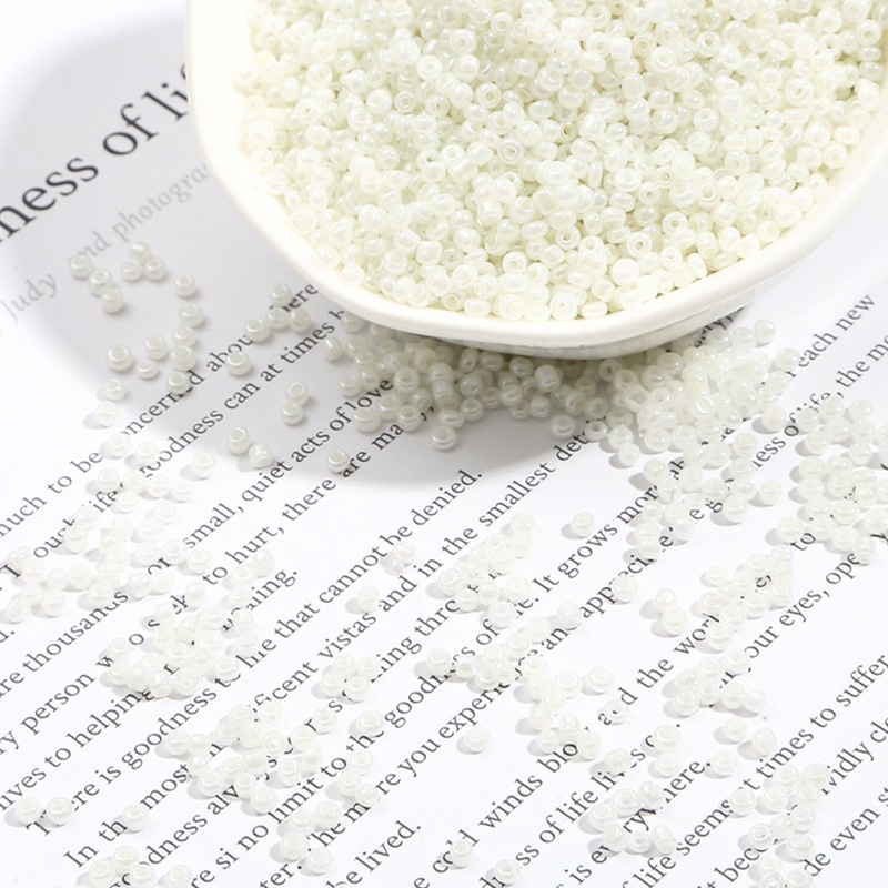 Bộ 250/500 Hạt Thủy Tinh Làm Trang Sức Thủ Công 2/3mm